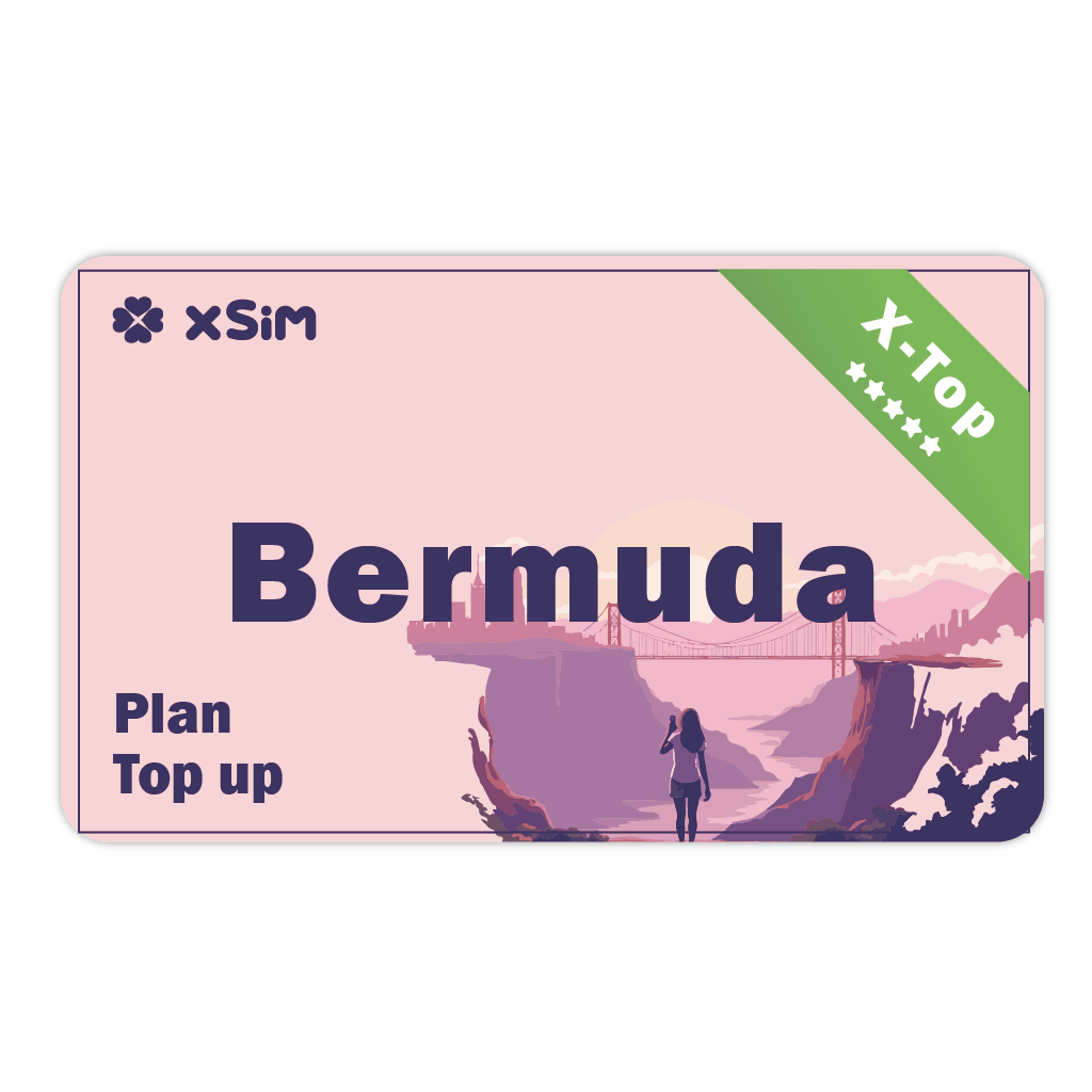 【X-Top】Bermuda Top Up 2GB/Day for 1-30 days for XSIM