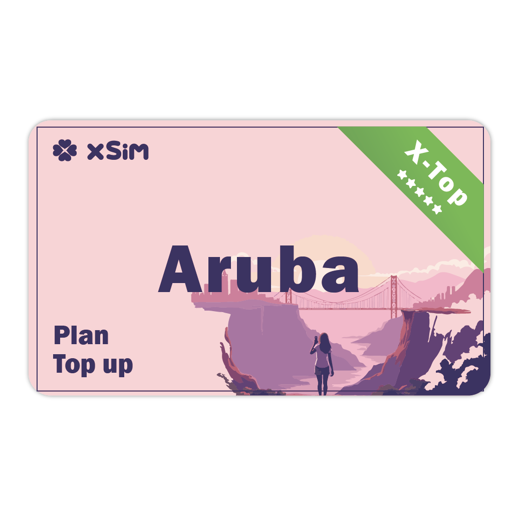 【X-Top】Aruba Top Up 2GB/Day for 1-30 days for XSIM