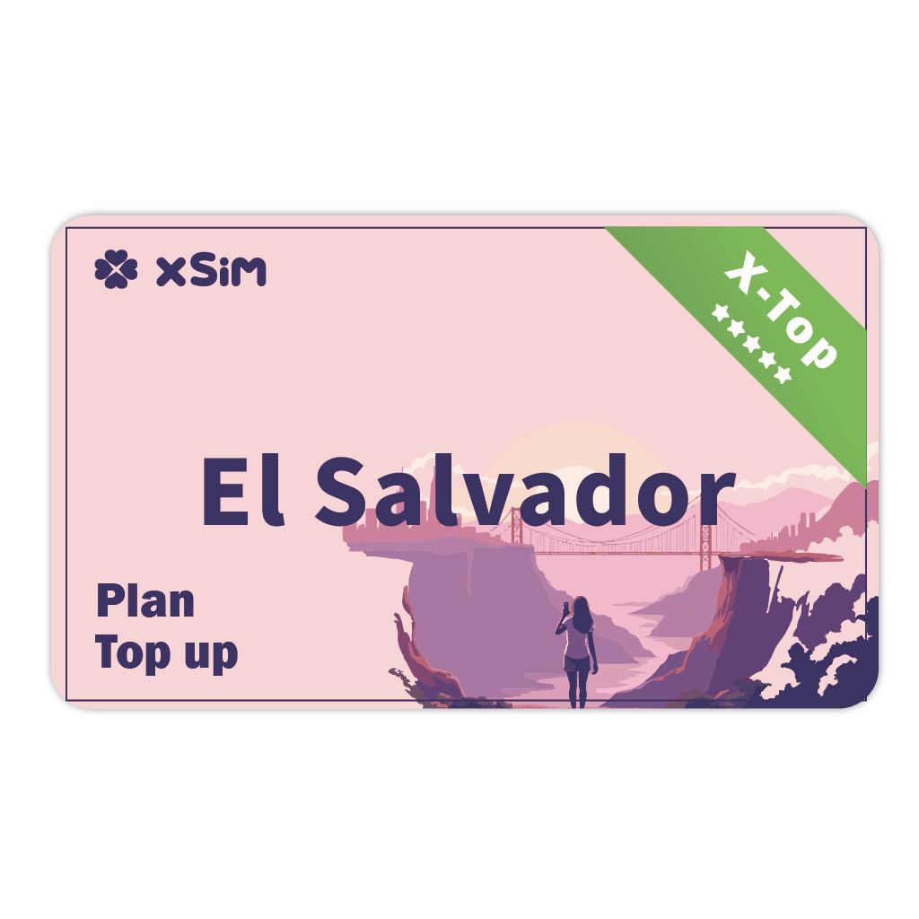 【X-Top】El Salvador Top Up 2GB/Day for 1-30 days for XSIM