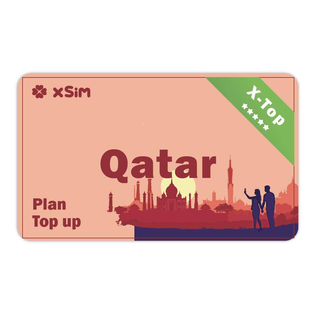 【X-Top】Qatar Top Up 1GB/Day for 1-30 days for XSIM