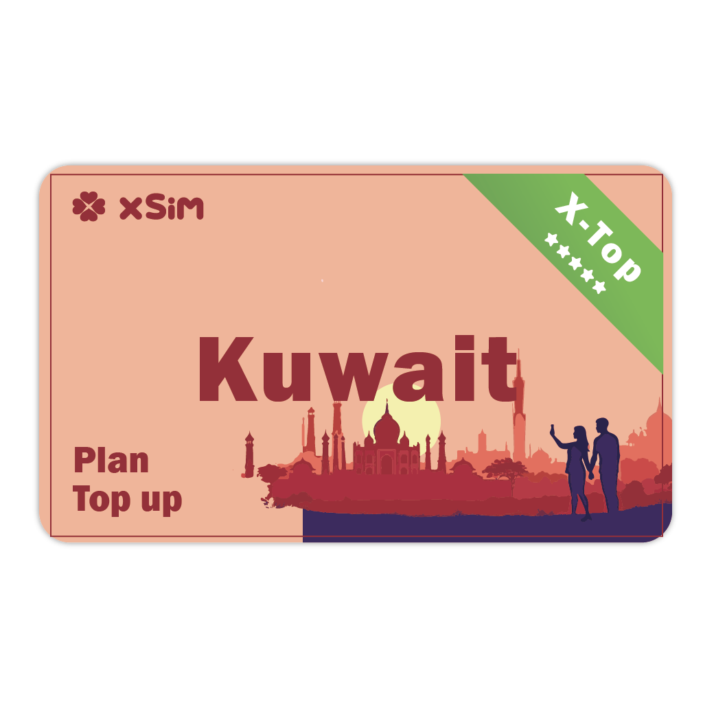 【X-Top】Kuwait Top Up 1GB/Day for 1-30 days for XSIM