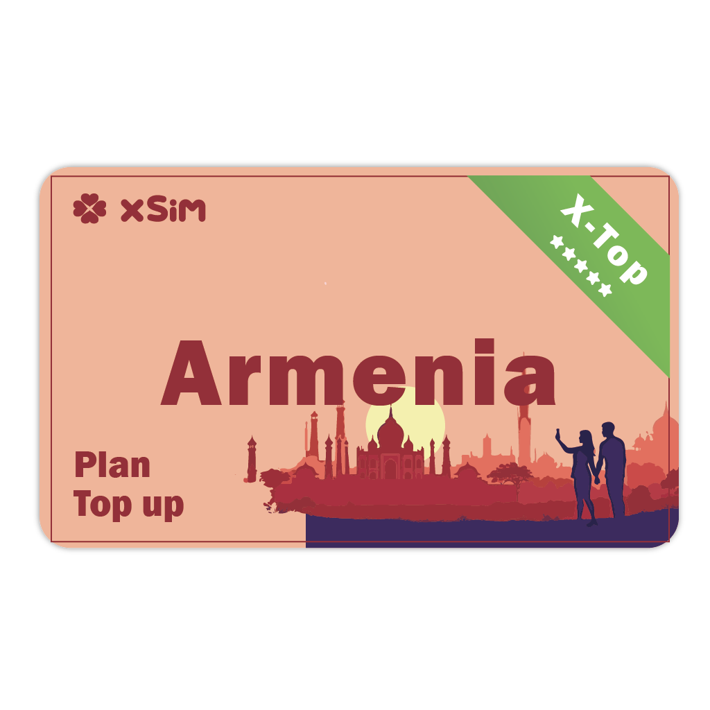 【X-Top】Armenia Top Up 1GB/Day for 1-30 days for XSIM
