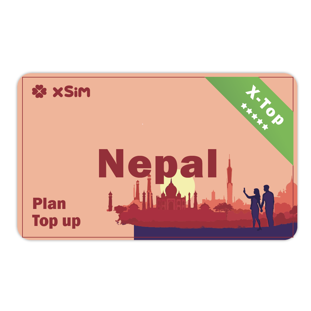 【X-Top】Nepal Top Up 1GB/Day for 1-30 days for XSIM
