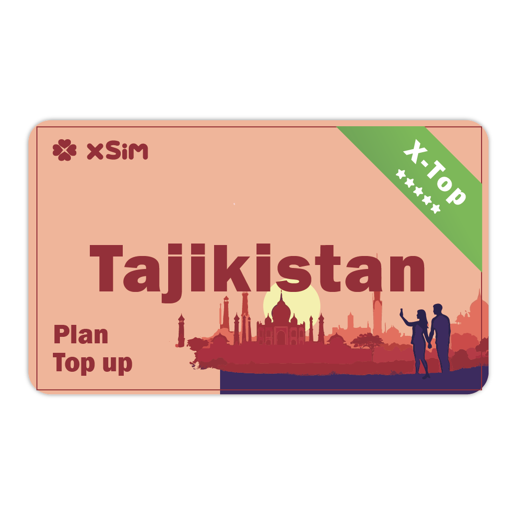 【X-Top】Tajikistan Top Up 1GB/Day for 1-30 days for XSIM