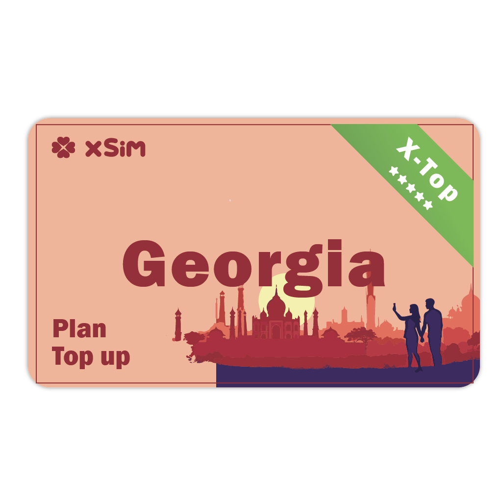 【X-Top】Georgia Top Up 1GB/Day for 1-30 days for XSIM