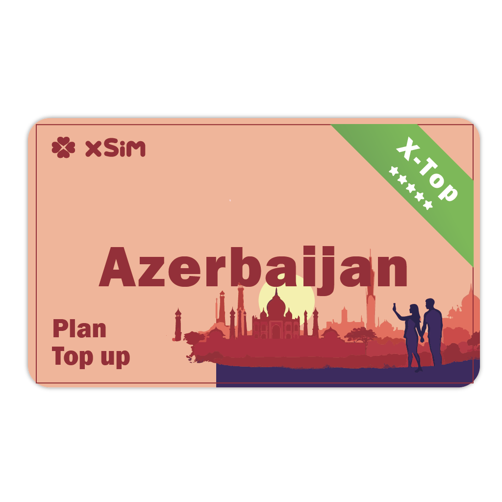 【X-Top】Azerbaijan Top Up 1GB/Day for 1-30 days for XSIM
