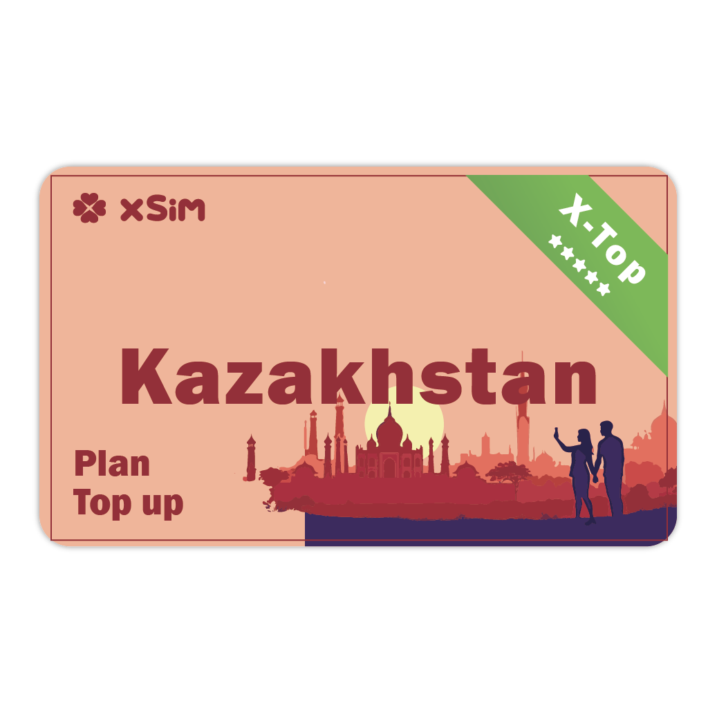 【X-Top】Kazakhstan Top Up 1GB/Day for 1-30 days for XSIM