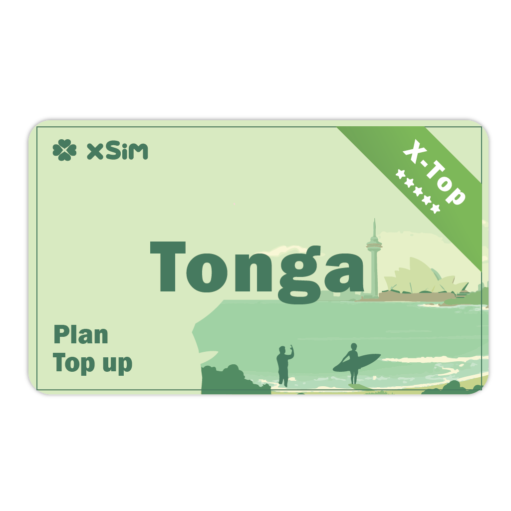 【X-Top】Tonga Top Up 2GB/Day for 1-30 days for XSIM