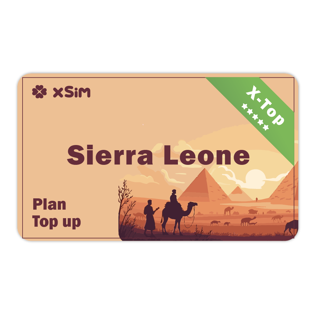 【X-Top】Sierra Leone Top Up 2GB/Day for 1-30 days for XSIM