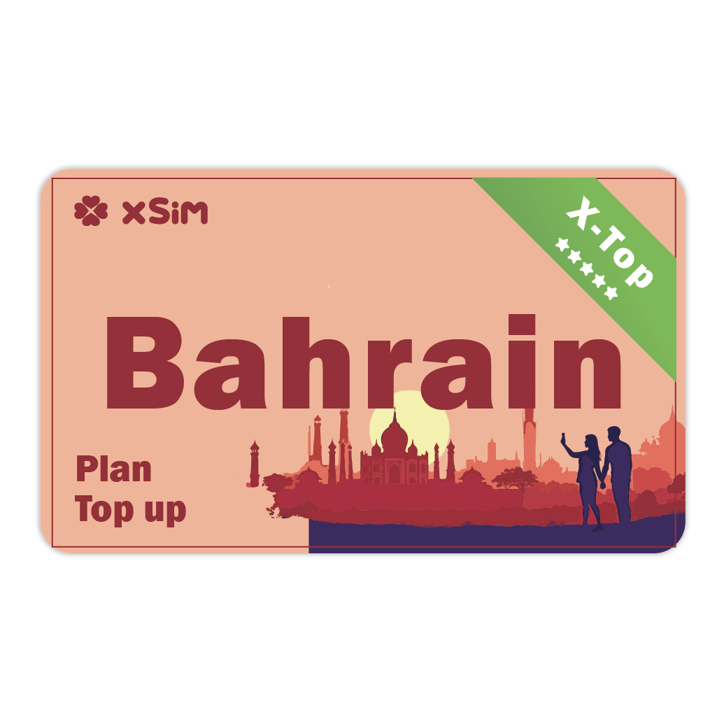 【X-Top】Bahrain Top Up 1GB/Day for 1-30 days for XSIM