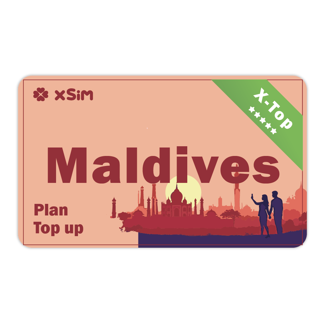 【X-Top】Maldives Top Up 1GB/Day for 1-30 days for XSIM