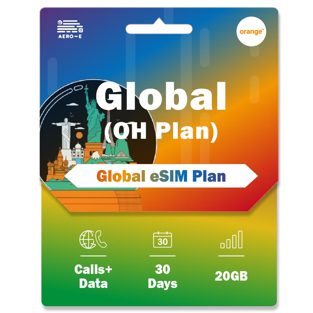 World Orange Holiday 20GB eSIM for 30 days